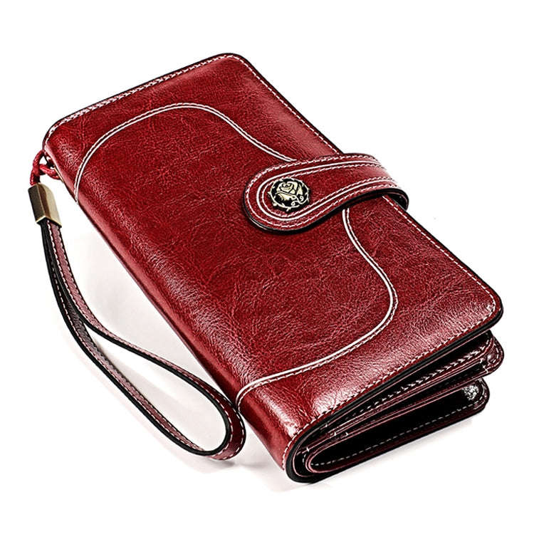 3555 Large Capacity Long Multi-function Anti-magnetic RFID Wallet Clutch for Ladies with Card Slo...
