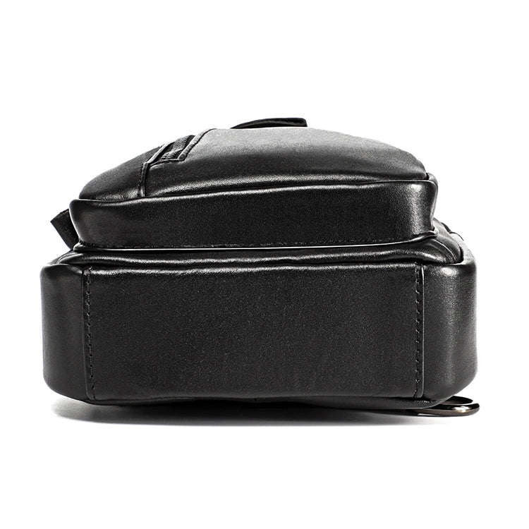 6027 Men Crossbody Bag Casual Multi-function Shoulder Waist Bag (Black)