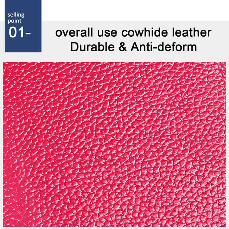 KB196 Top-grain Leather Large Capacity Multi-function 36-Bit Anti-magnetic RFID Organ Card Packag...
