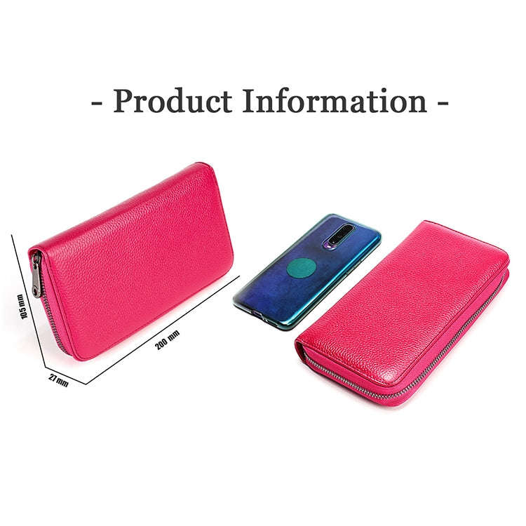 KB196 Top-grain Leather Large Capacity Multi-function 36-Bit Anti-magnetic RFID Organ Card Packag...