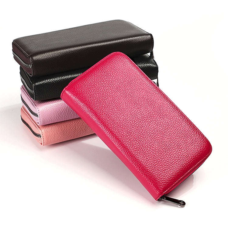 KB196 Top-grain Leather Large Capacity Multi-function 36-Bit Anti-magnetic RFID Organ Card Packag...