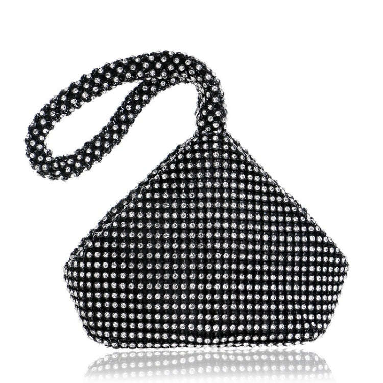 Women Fashion Banquet Party Diamond Handbag(Black)