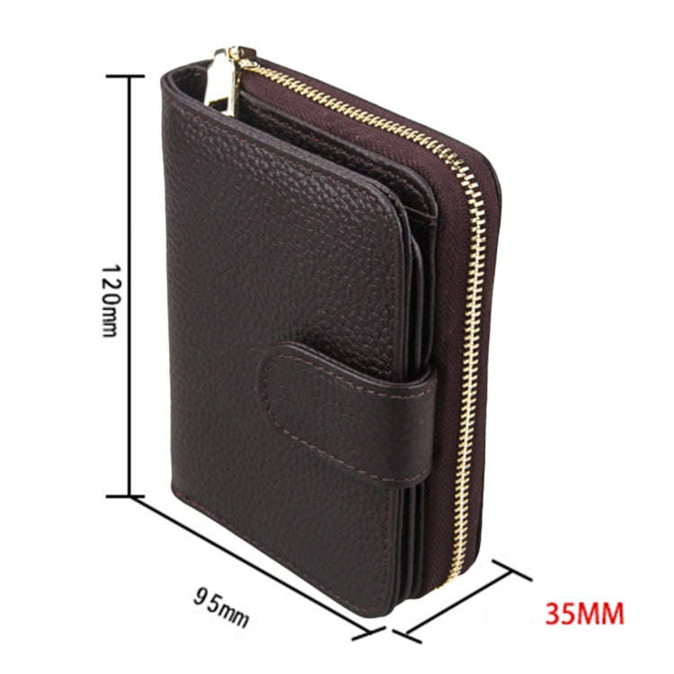 KB132 Female Style Full Grain Cow Leather Multifunctional RFID Wallet/ Card Bag/ Driving License ...