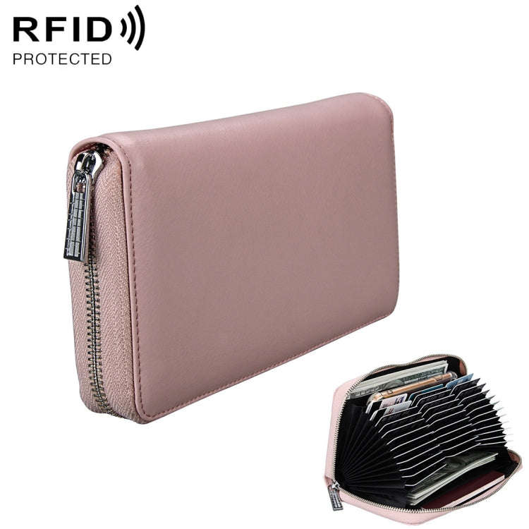 Antimagnetic RFID Large Capacity Long Style Genuine Leather Passport Package / Multifunctional an...