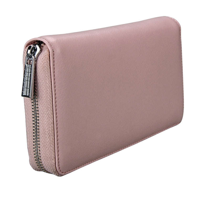 Antimagnetic RFID Large Capacity Long Style Genuine Leather Passport Package / Multifunctional an...