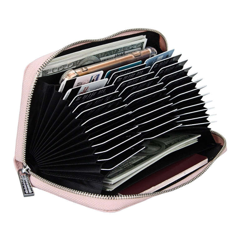 Antimagnetic RFID Large Capacity Long Style Genuine Leather Passport Package / Multifunctional an...