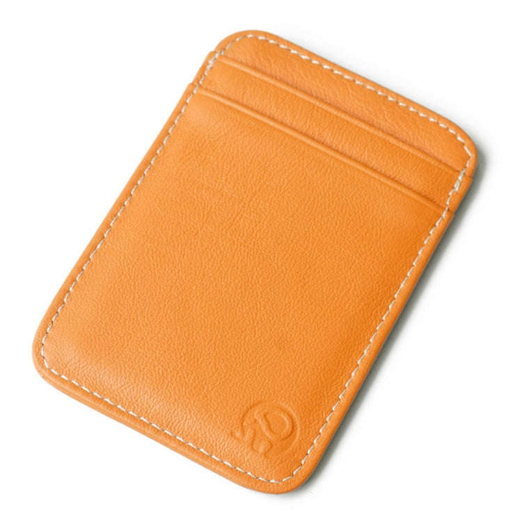 XIAO YUAN XIANG Cowhide Leather 5 Card Pocket Sleeve Wallet Coin Purse Credit Card Holder, Size: ...