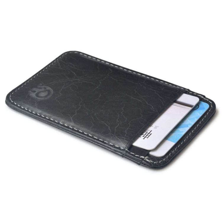 XIAO YUAN XIANG Cowhide Leather 5 Card Pocket Sleeve Wallet Coin Purse Credit Card Holder, Size: ...