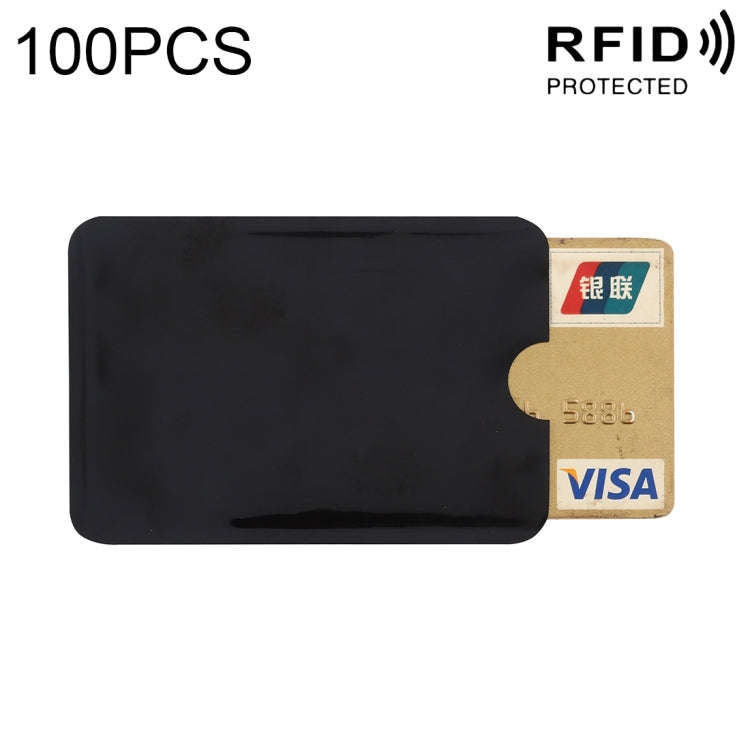 100pcs Aluminum Foil RFID Blocking Credit Card ID Bank Card Case Card Holder Cover, Size: 9 x 6.3...