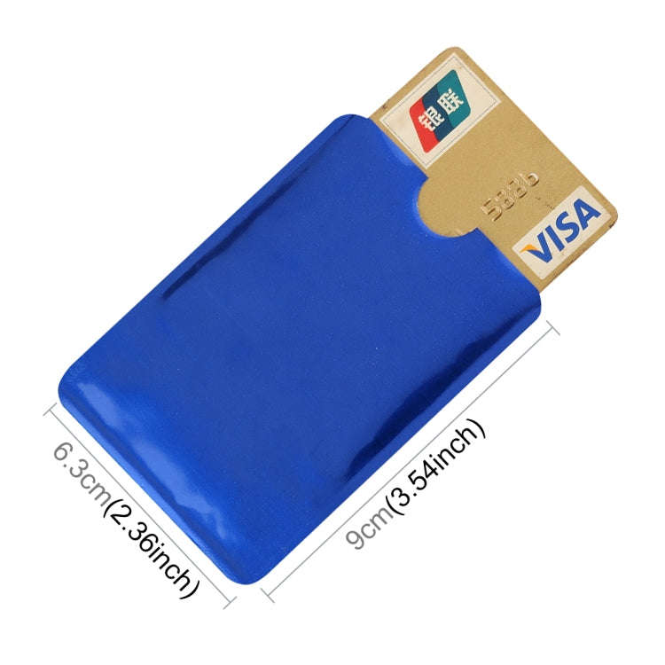 100pcs Aluminum Foil RFID Blocking Credit Card ID Bank Card Case Card Holder Cover, Size: 9 x 6.3...