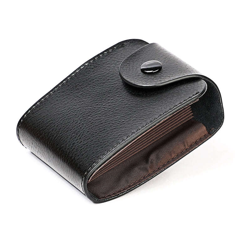 KB187 Litchi Texture Leather Large-capacity Card Holder Wallet(Black)