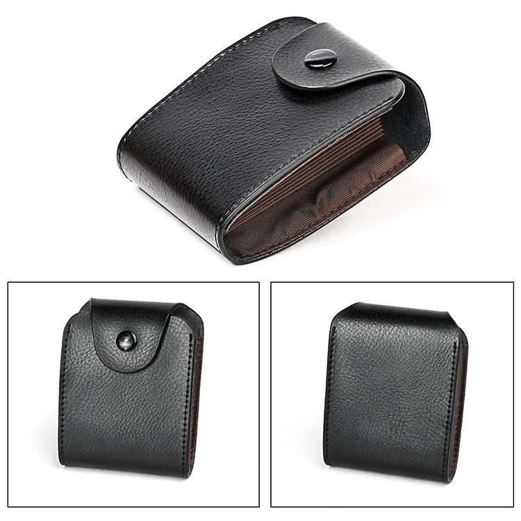 KB187 Litchi Texture Leather Large-capacity Card Holder Wallet(Black)