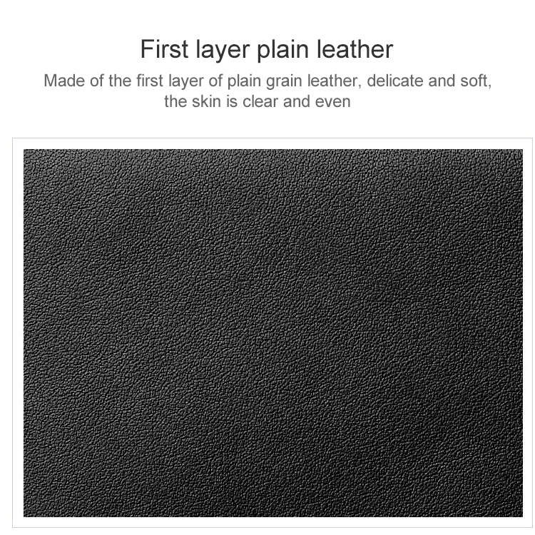 KB187 Litchi Texture Leather Large-capacity Card Holder Wallet(Black)