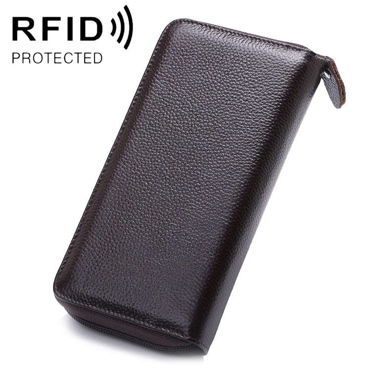 902 Antimagnetic RFID Litchi Texture Women Large Capacity Hand Wallet Purse Phone Bag with Card S...