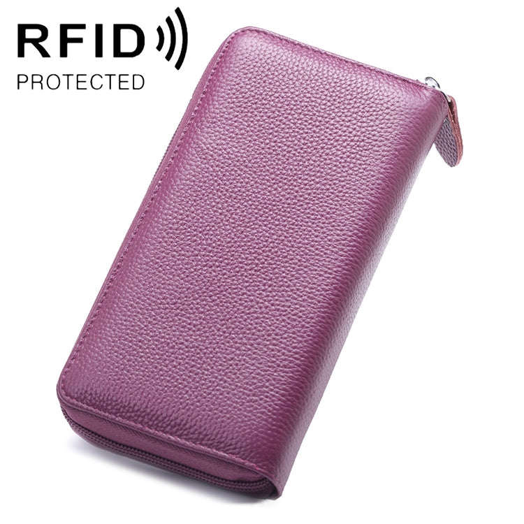 902 Antimagnetic RFID Litchi Texture Women Large Capacity Hand Wallet Purse Phone Bag with Card S...