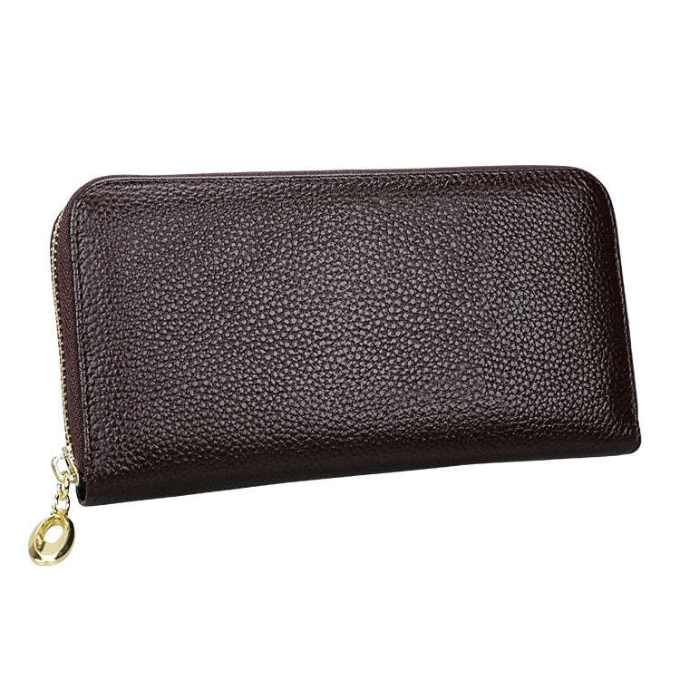 906 Antimagnetic RFID Litchi Texture Women Large Capacity Hand Wallet Purse Phone Bag with Card S...