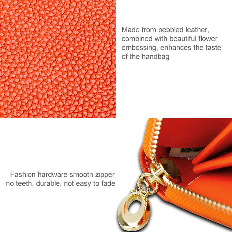 906 Antimagnetic RFID Litchi Texture Women Large Capacity Hand Wallet Purse Phone Bag with Card S...