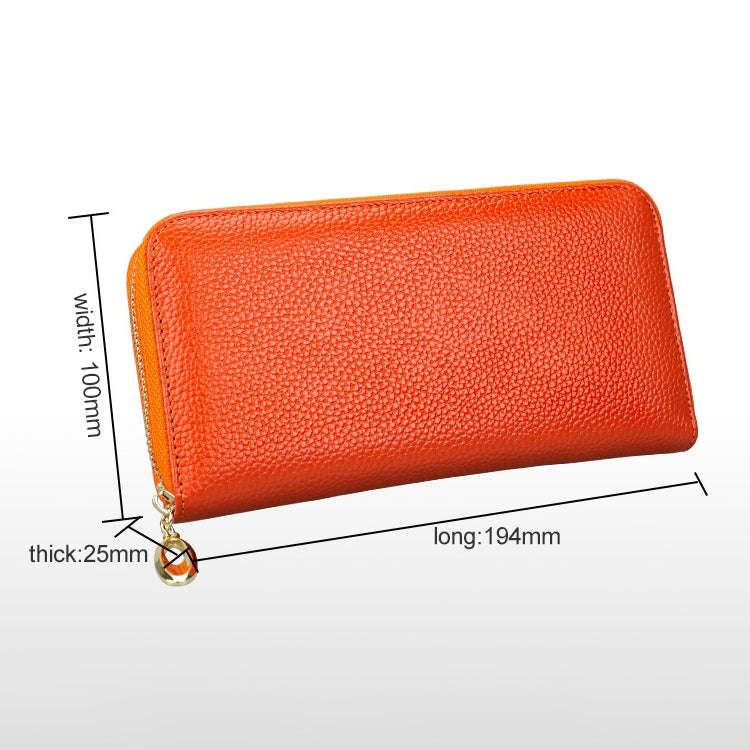 906 Antimagnetic RFID Litchi Texture Women Large Capacity Hand Wallet Purse Phone Bag with Card S...