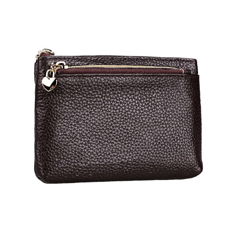 2013 Multifunctional Litchi Texture Women Large Capacity Hand Wallet with Card Slots(Coffee)