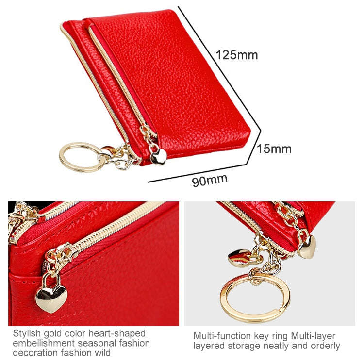 2013 Multifunctional Litchi Texture Women Large Capacity Hand Wallet with Card Slots(Coffee)