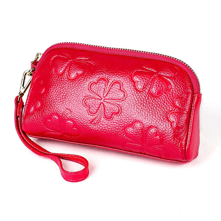 2026 Multifunctional Litchi Texture Women Large Capacity Hand Wallet Shell bag with Card Slots(Ro...