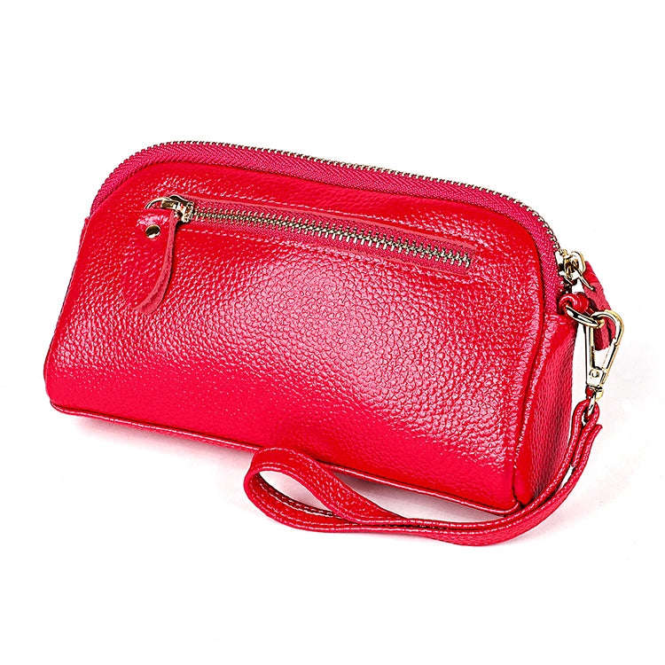 2026 Multifunctional Litchi Texture Women Large Capacity Hand Wallet Shell bag with Card Slots(Ro...