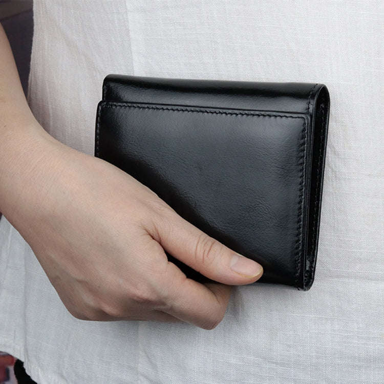 2031 Antimagnetic RFID Multifunctional Women Lock Buckle Large Capacity Hand Wallet with Card Slo...