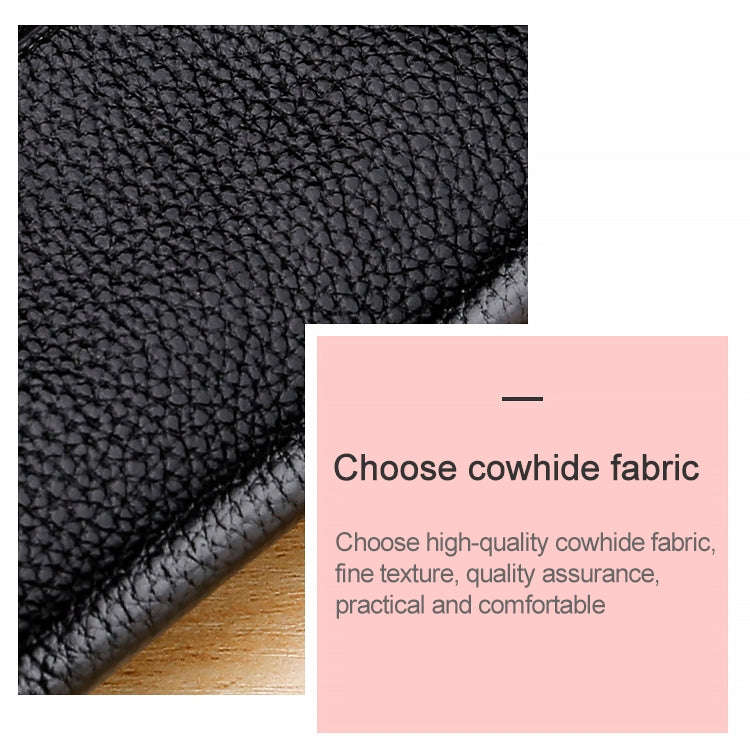 3591C Multi-function Litchi Texture Leather Wallet Large-capacity Purse(Black)