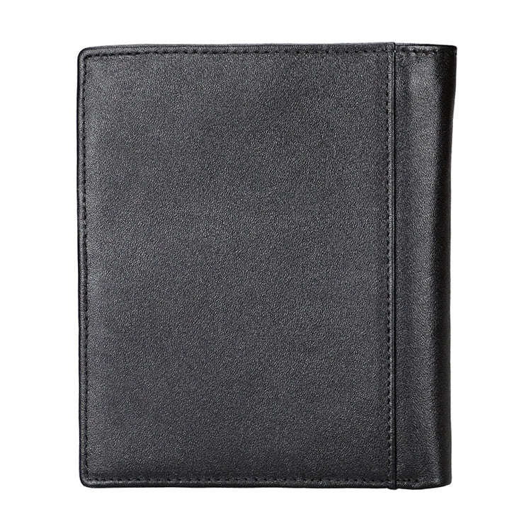 8235 Antimagnetic RFID Multi-function Crazy Horse Texture Leather Wallet Passport Bag(Black)