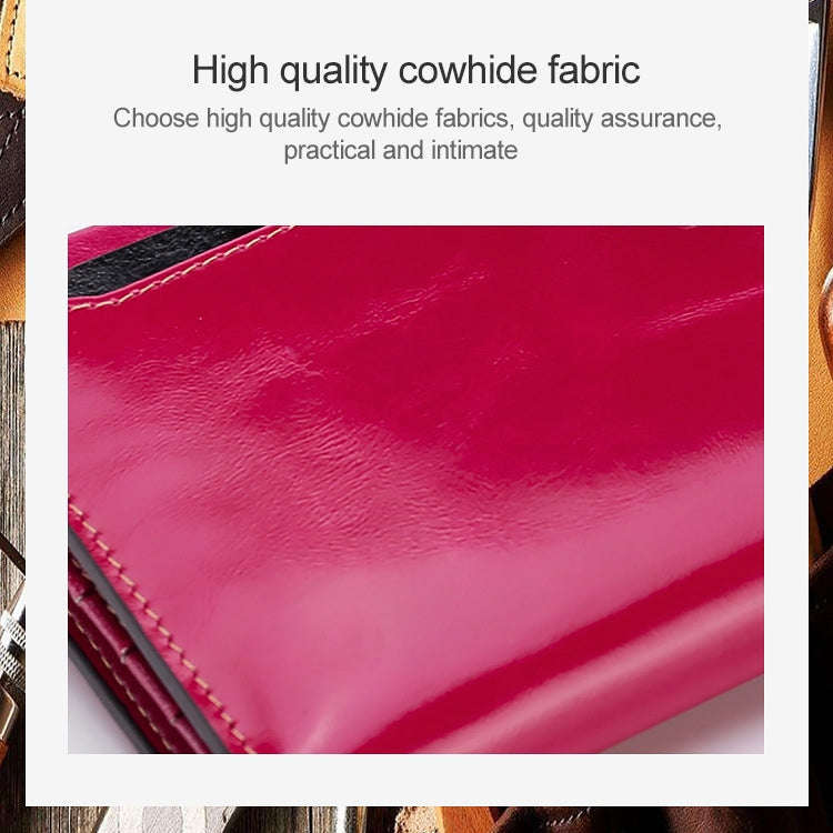 8239 Antimagnetic RFID Multi-function Leather Lady Wallet Large-capacity Purse with Detachable Ca...