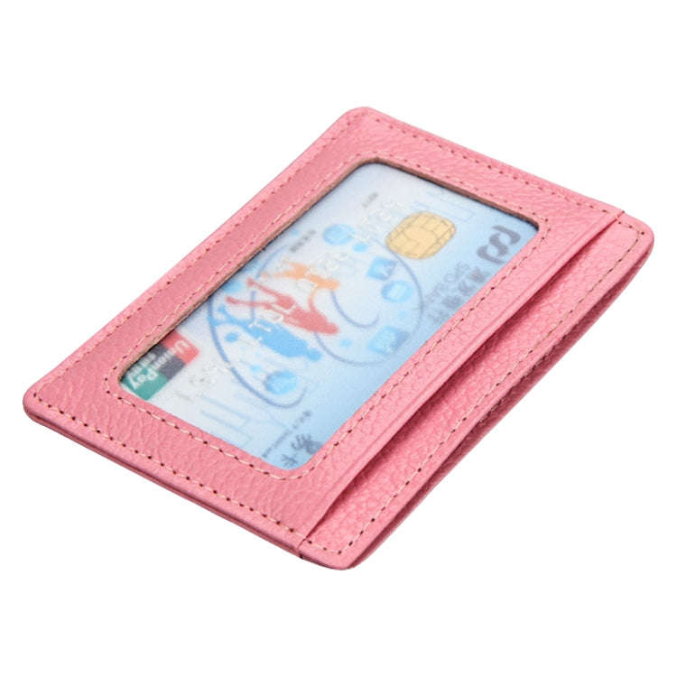 KB37 Antimagnetic RFID Litchi Texture Leather Card Holder Wallet Billfold for Men and Women (Coffee)
