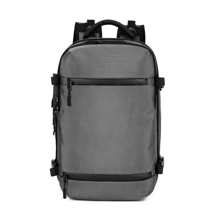Ozuko 8983 Large Capacity Waterproof Travel Outdoor USB Shoulder Backpack 17 Inch(Light Grey)