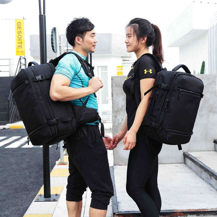 Ozuko 8983 Large Capacity Waterproof Travel Outdoor USB Shoulder Backpack 17 Inch(Light Grey)