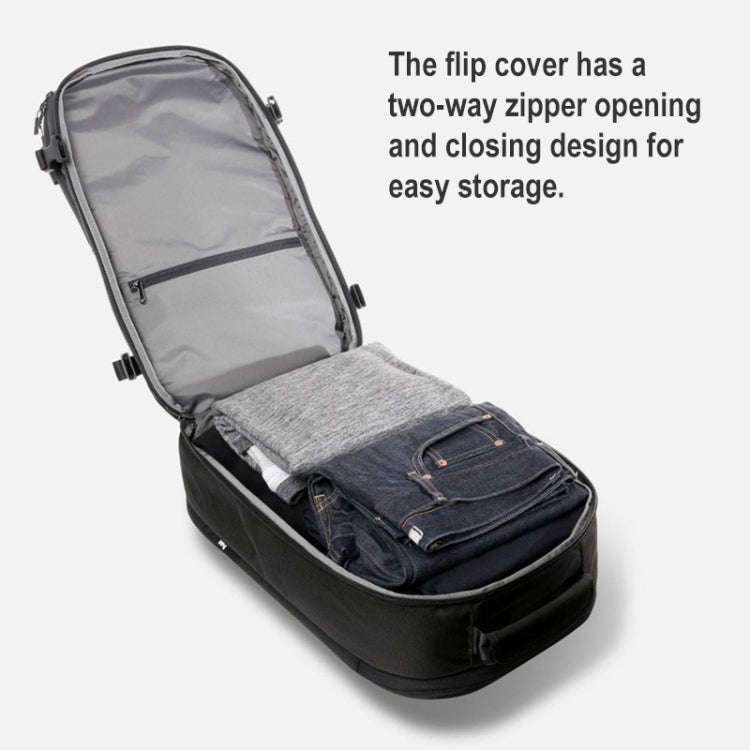 Ozuko 8983 Large Capacity Waterproof Travel Outdoor USB Shoulder Backpack 20 Inch(Black)