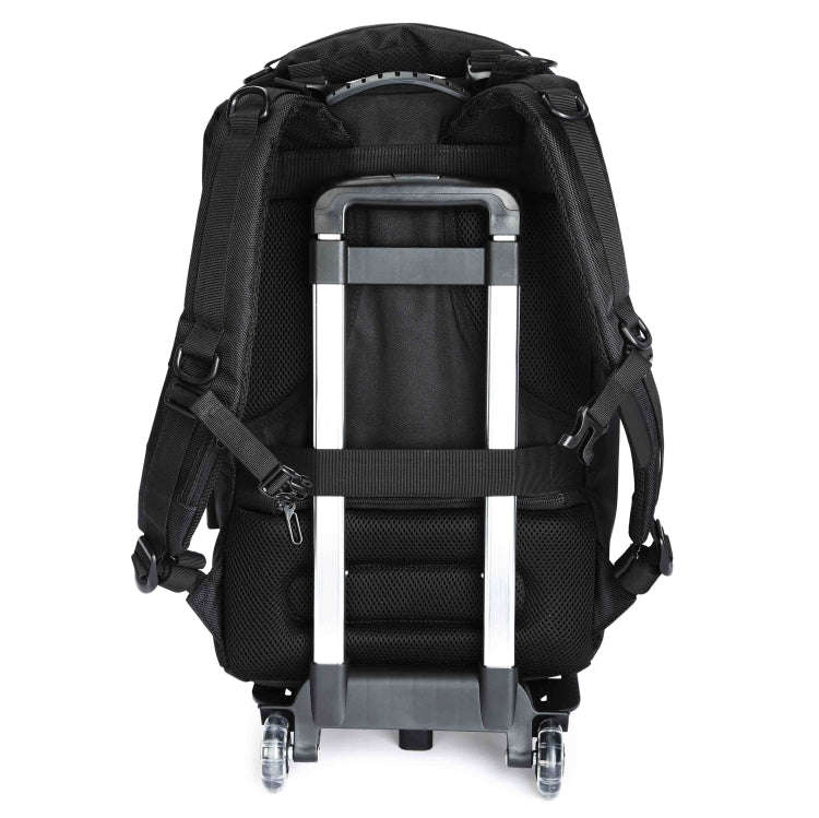 Ozuko 9060 Large Capacity Waterproof USB Outdoor Shoulder Backpack, Size: Large, 33x21x53cm(Black)