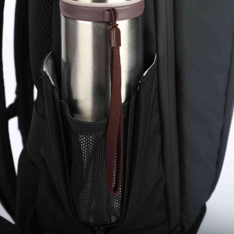 Ozuko 9060 Large Capacity Waterproof USB Outdoor Shoulder Backpack, Size: Large, 33x21x53cm(Black)