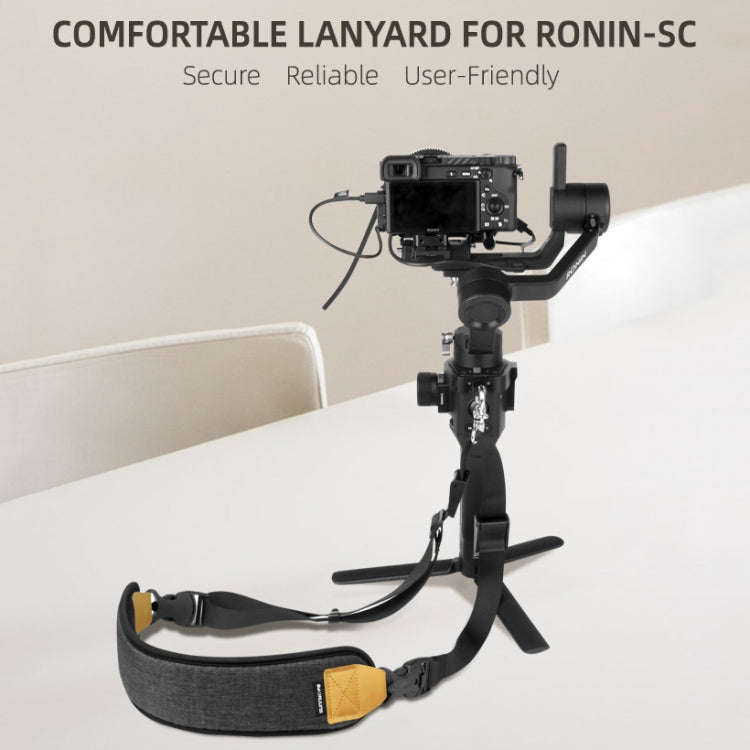 Sunnylife RO-Q9228 Handheld Gimbal Special Lanyard Shoulder Strap + Fixed Ring Hang Buckle for DJ...