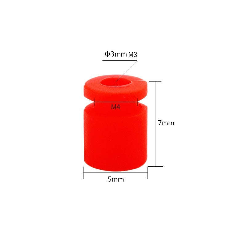 5 Packs / 100pcs iFlight Damping Rubber Column 4In1 ESC Shock-absorbing Ball Aerial Model Accesso...