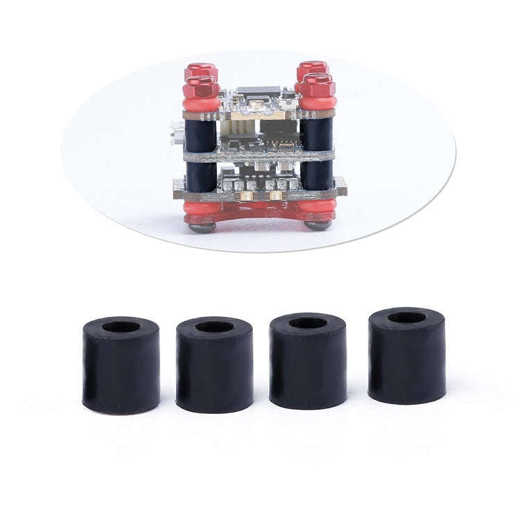 5 Packs / 100pcs iFlight M2 4mm Damping Standoff 16x16 Flytower Shock Absorber Rubber Column Sepa...