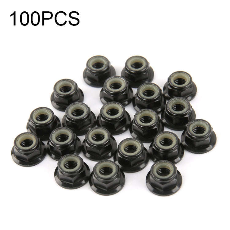 100 PCS iFlight M5 CW 6061 Aluminum Motor Screw Nuts Nylon Insert Self Lock Flange Nut for RC FPV...