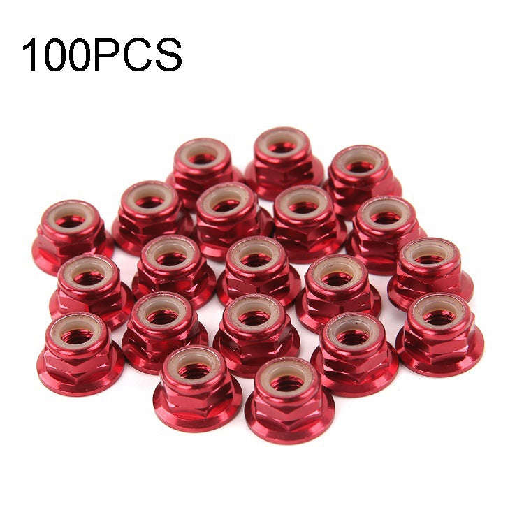 100 PCS iFlight M5 CW 6061 Aluminum Motor Screw Nuts Nylon Insert Self Lock Flange Nut for RC FPV...