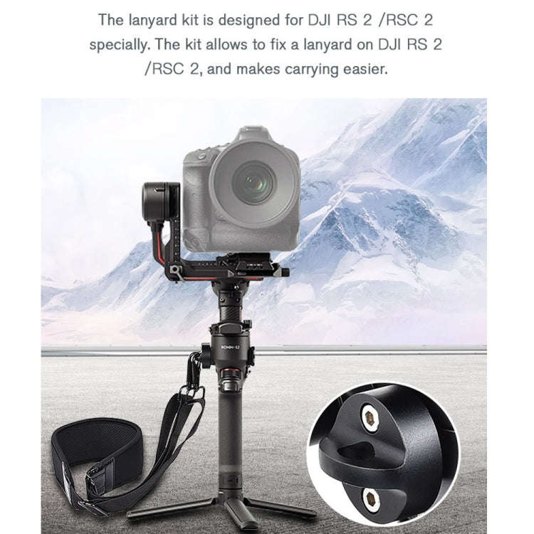 STARTRC Thickening Stress Relieving Neck Strap Lanyard Hang Rope Buckle for DJI RONIN RS-2 /  RON...