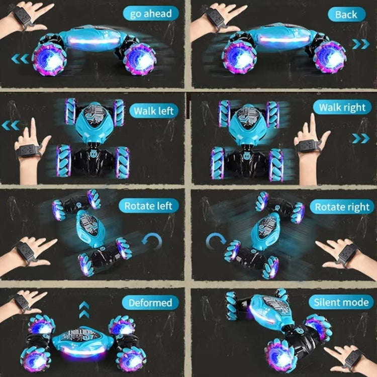 YDJ-D876 Gesture Sensing RC Stunt Car (Blue)