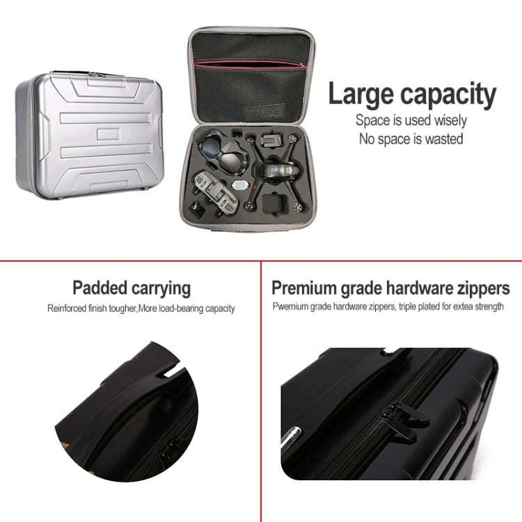 Portable Hard Case Carrying Travel Storage Box Waterproof Hard Case Storage Bag for DJI FPV(Black)