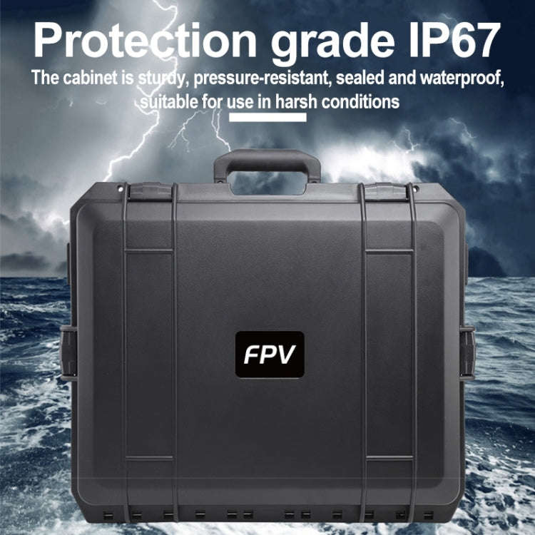 For DJI FPV Waterproof Explosion-proof Suitcase Portable Storage Box Case Travel Carrying Bag, No...