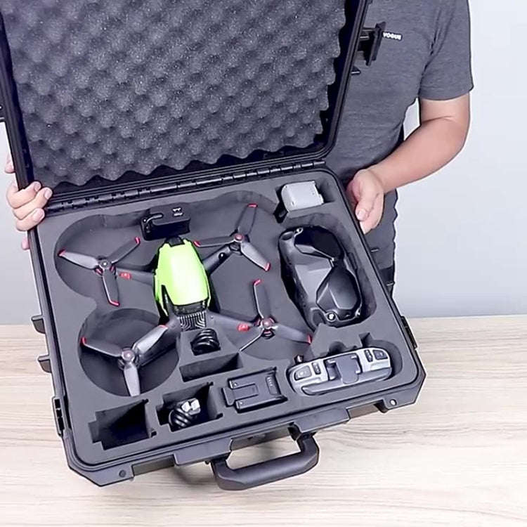 For DJI FPV Waterproof Explosion-proof Suitcase Portable Storage Box Case Travel Carrying Bag, No...