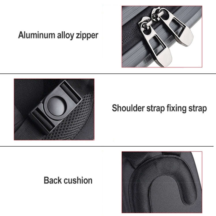 Waterproof Backpack Shoulders Turtle Hard Case Storage Box Outdoor Travel Bag for DJI FPV(Metalli...