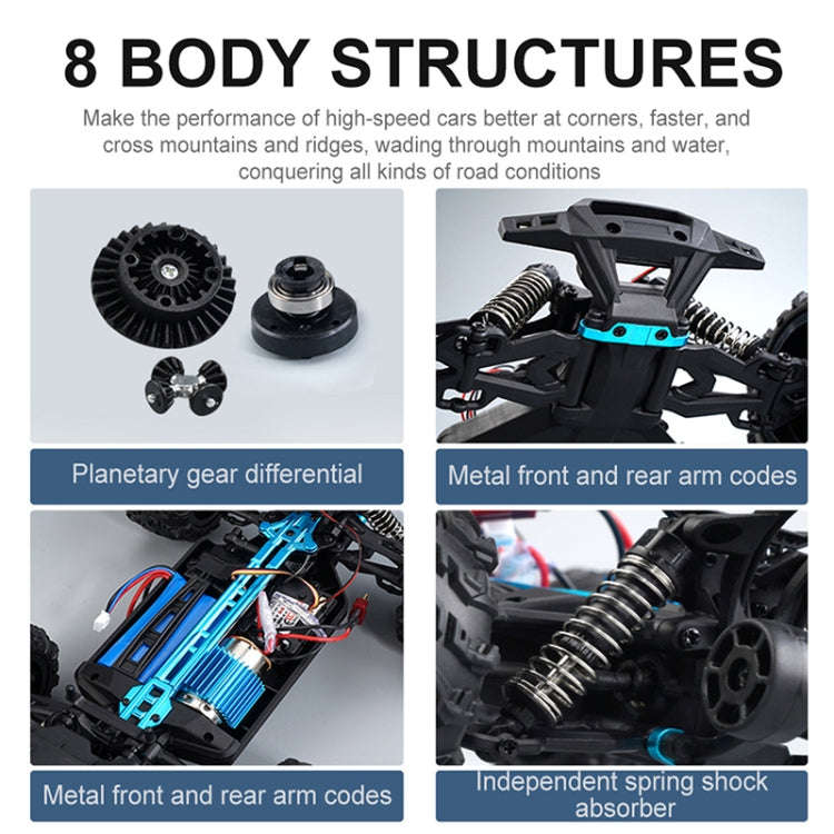 SCY-16102 2.4G 1:16 Electric 4WD RC Monster Pickup Truck Car Toy (Green)