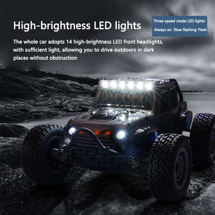 SCY-16103 2.4G 1:16 Electric 4WD RC Off-road Vehicle Car Toy (Dark Gray)