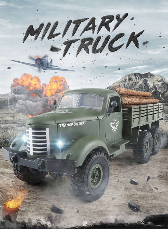 JJR/C Q60 Transporter-1 Full Body 1:16 Mini 2.4GHz RC 6WD Tracked Off-Road Military Truck Car Toy...